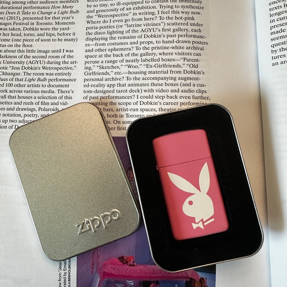 PLAYBOY Pink Zippo Lighter Vintage 2000s